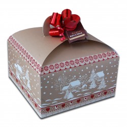 Panettone in confezione gold con noci e cioccolato (stagionale)